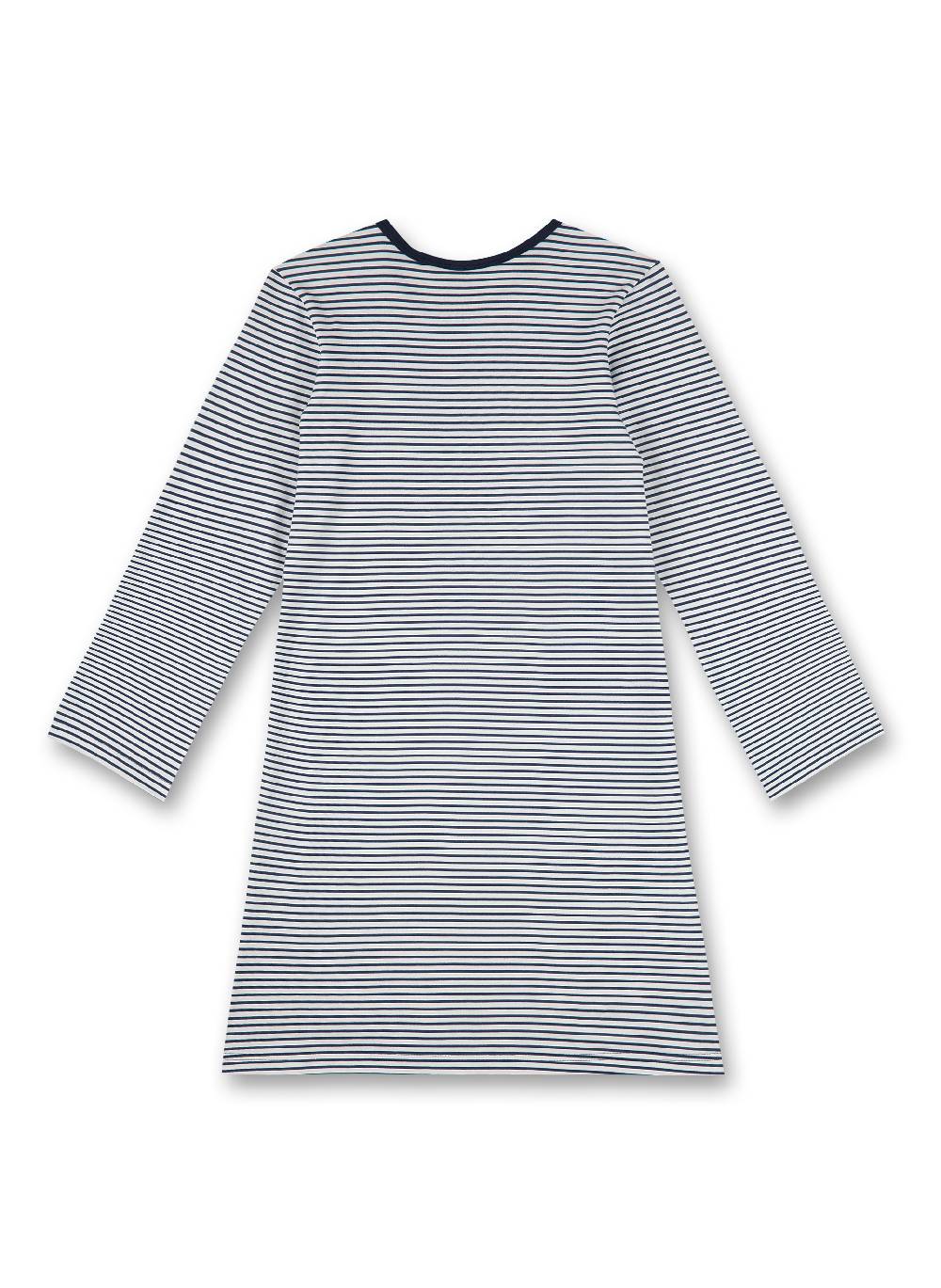 Sanetta Mädchen-Nachthemd Blau Geringelt