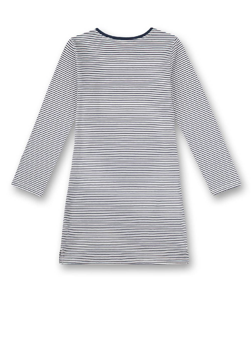 Sanetta Mädchen-Nachthemd Blau Ringel