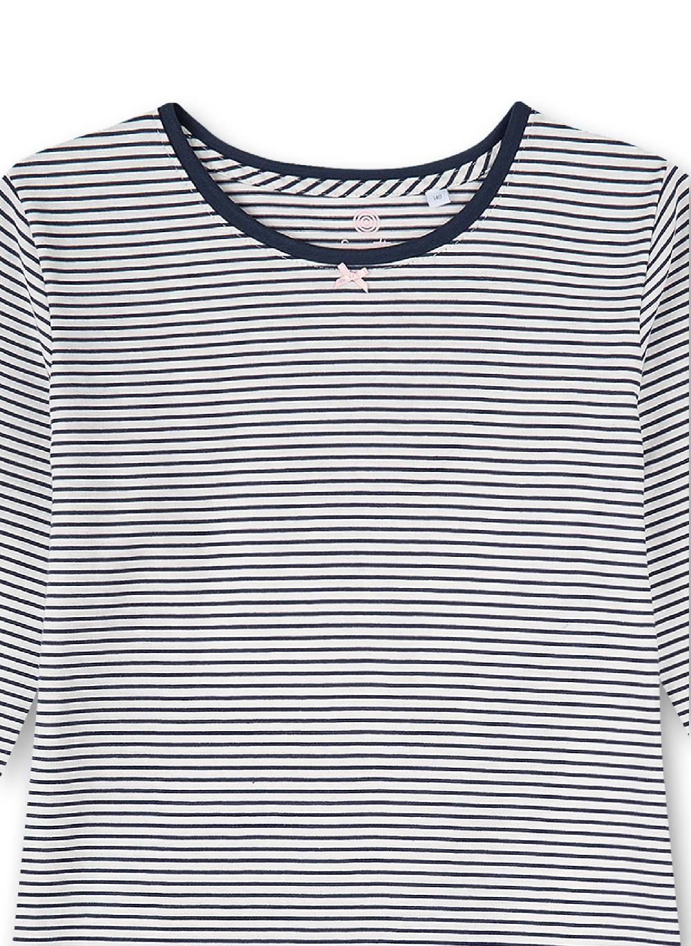 Sanetta Mädchen-Nachthemd Blau Ringel