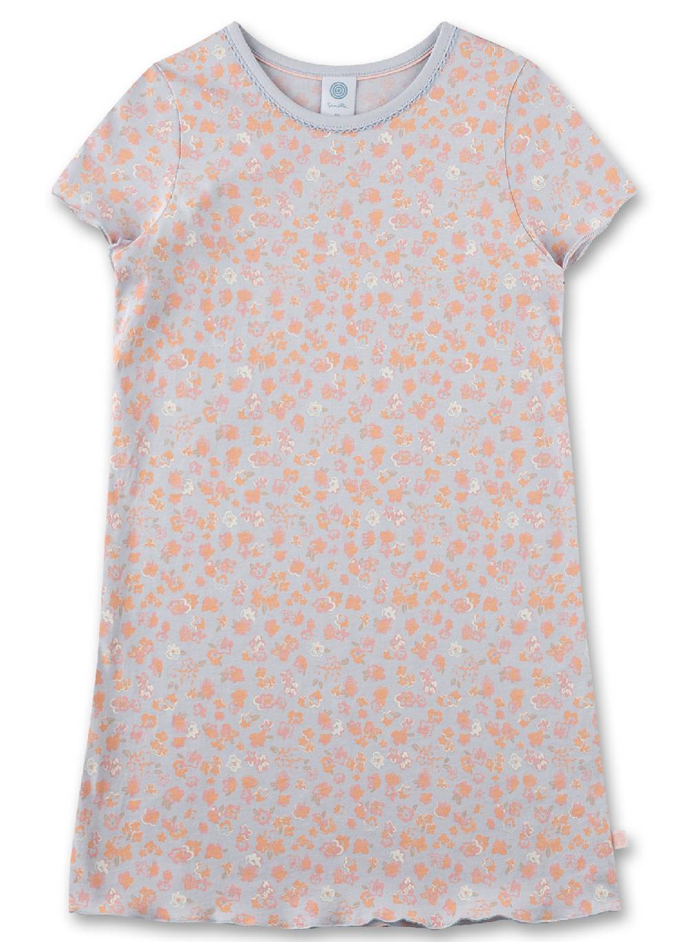 Sanetta Mädchen-Nachthemd kurzarm Hellblau