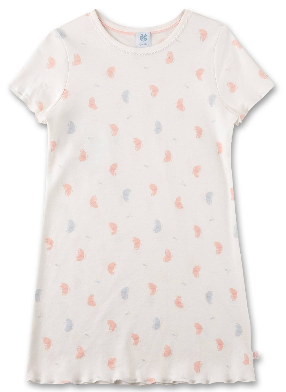 Sanetta Mädchen-Nachthemd kurzarm Off-White