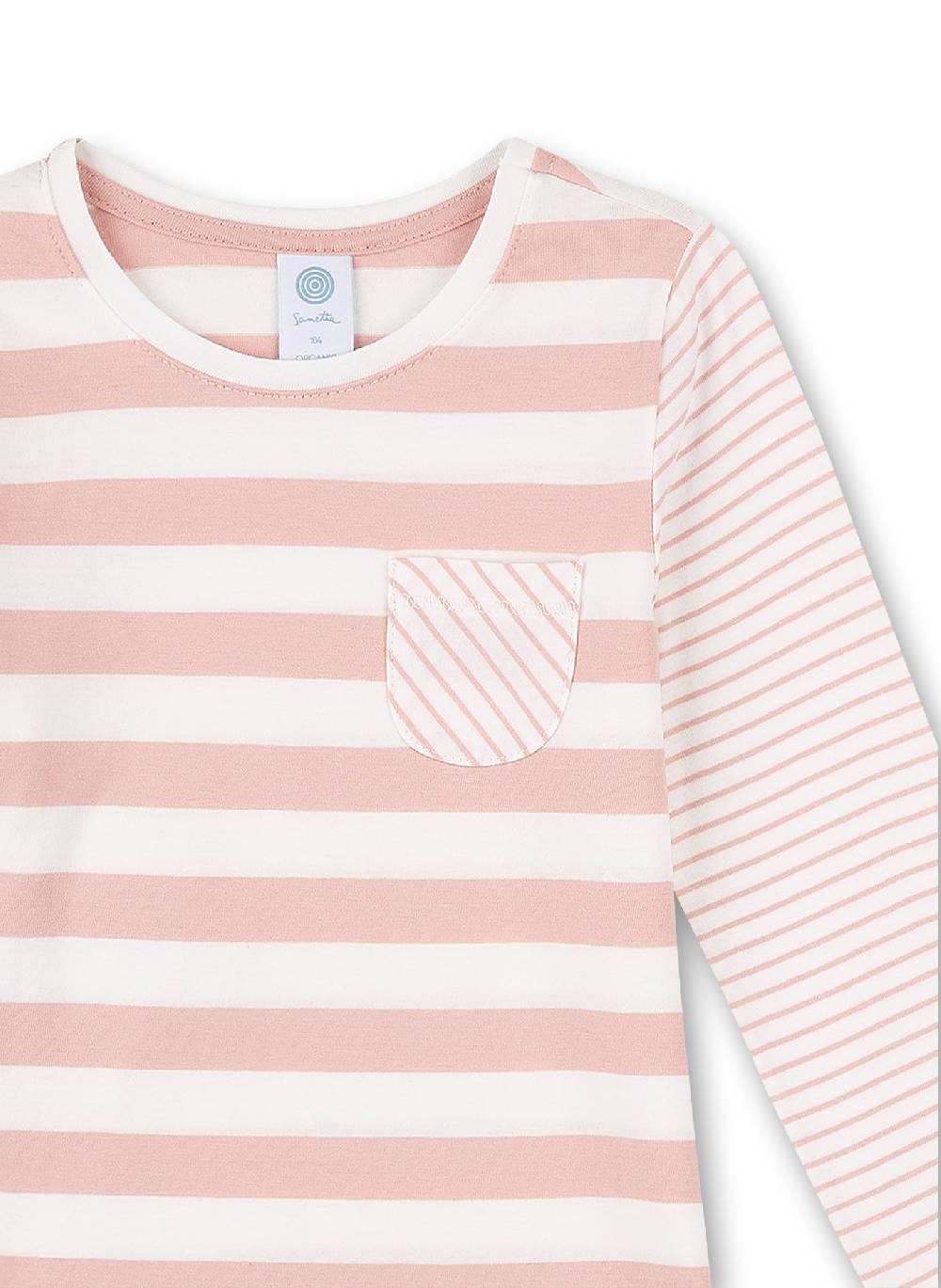 Sanetta Mädchen-Nachthemd Rosa Ringel