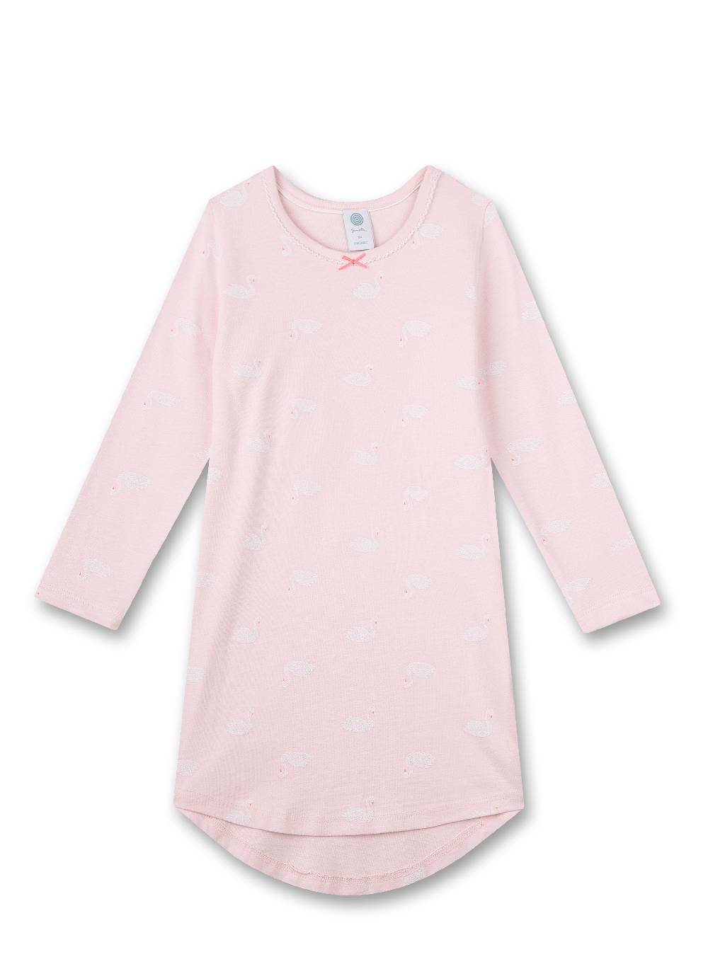 Sanetta Mädchen-Nachthemd Rosa Schwan