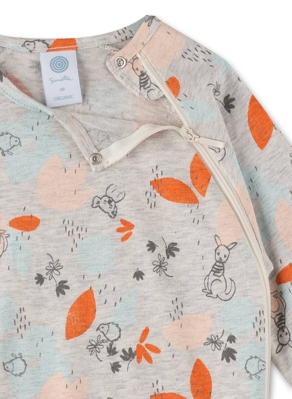 Sanetta Mädchen-Overall Graumelange