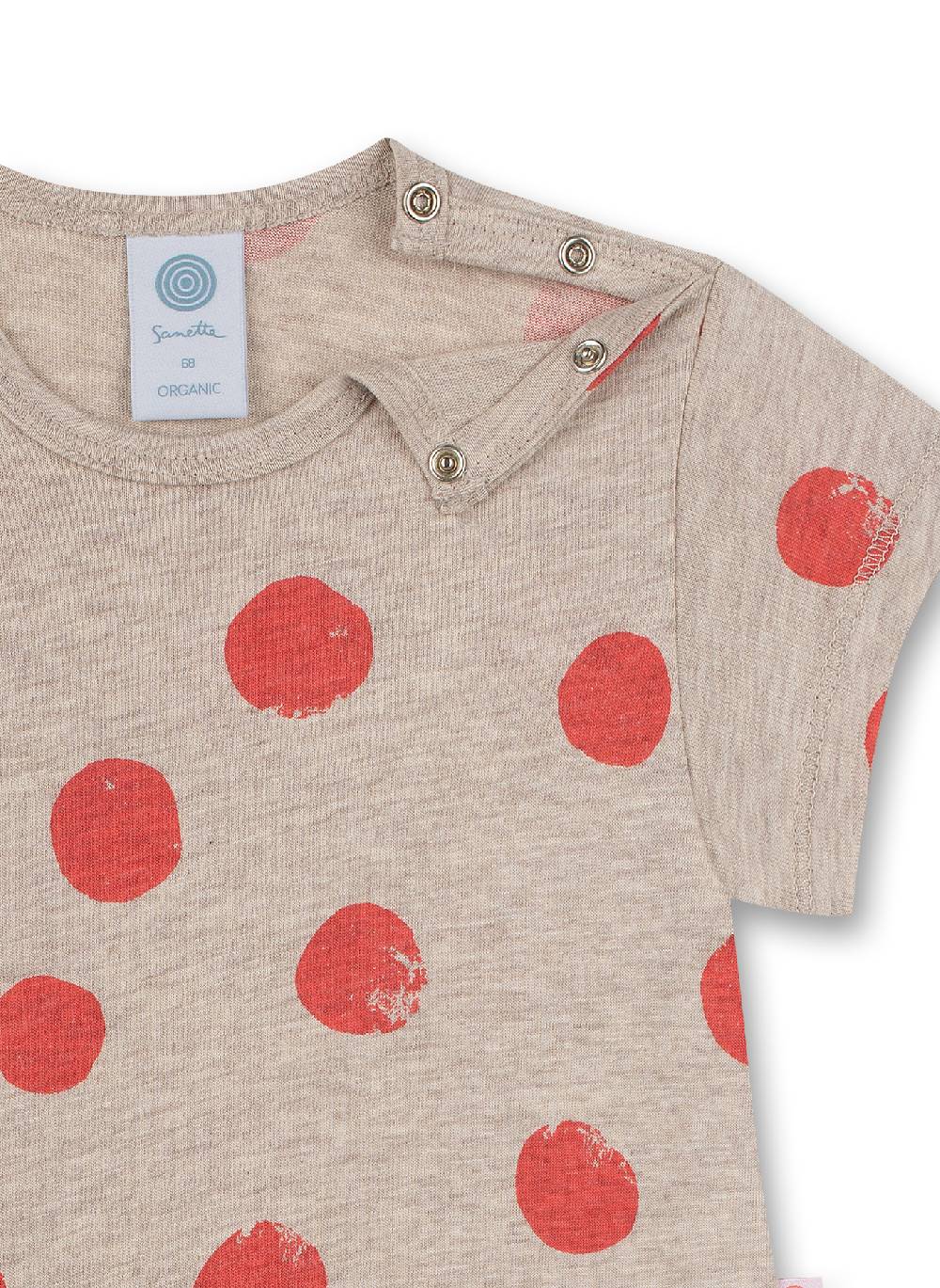 Sanetta Mädchen-Overall Kurz Beigemelange Cockatoo