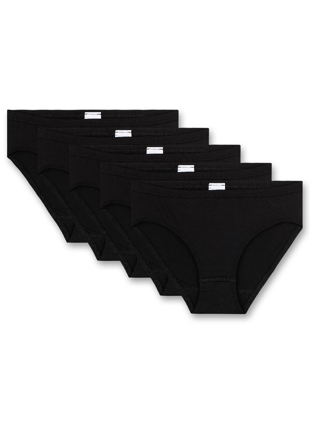 Sanetta Mädchen-Rioslip (5er-Pack) Schwarz
