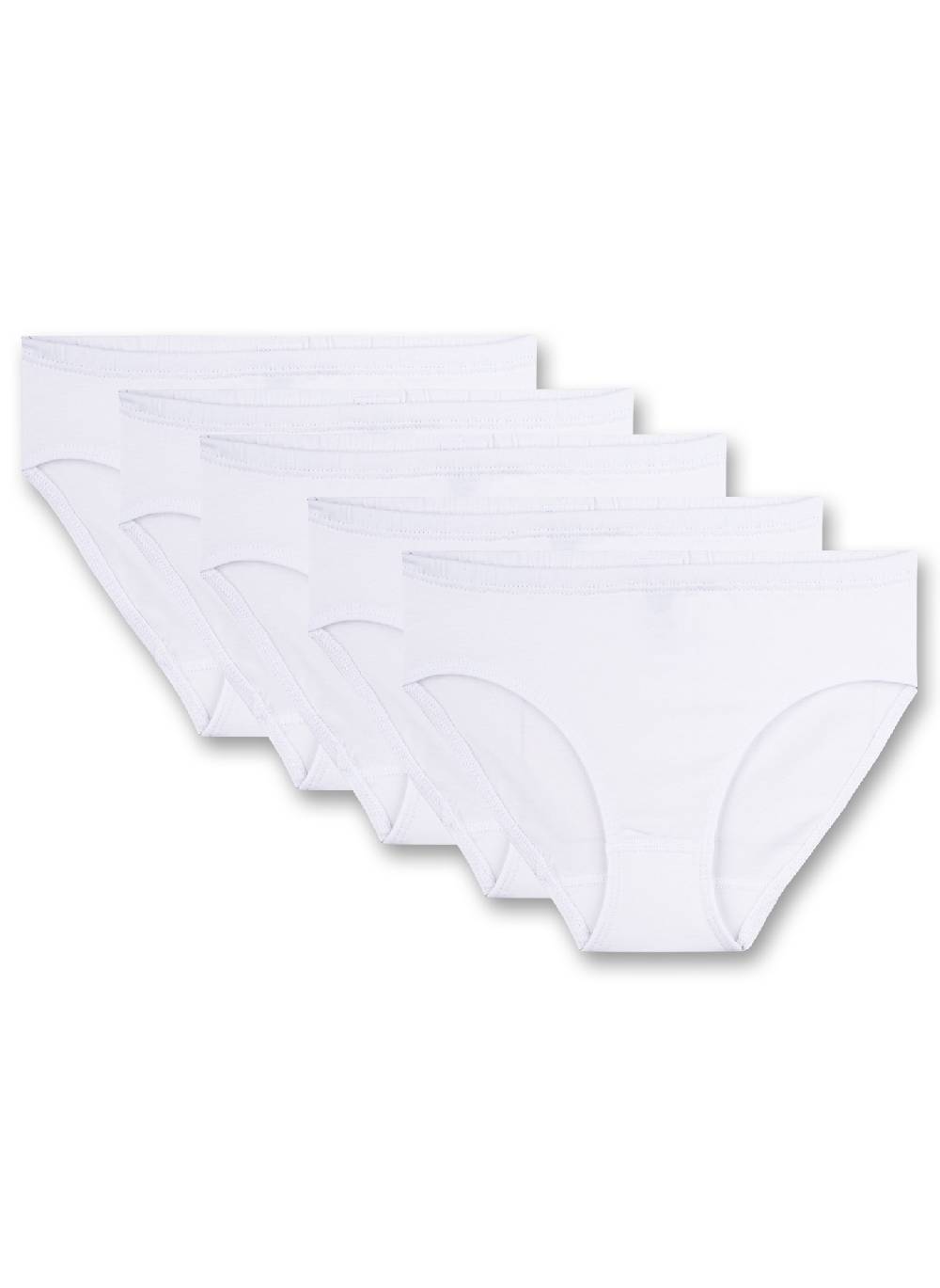 Sanetta Mädchen-Rioslip (5er-Pack) Weiß