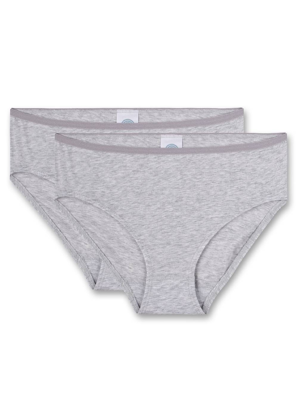 Sanetta Mädchen-Rioslip (Doppelpack) Graumelange