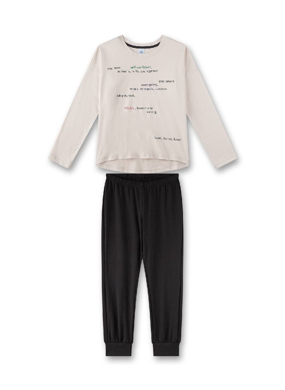 Sanetta Mädchen-Schlafanzug Beige