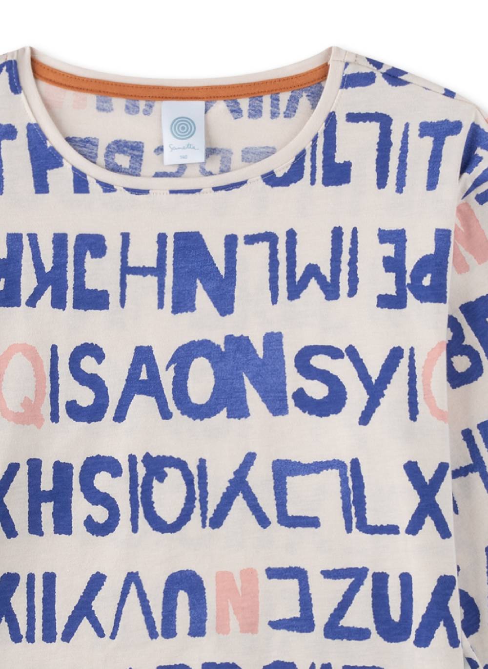 Sanetta Mädchen-Schlafanzug Beige