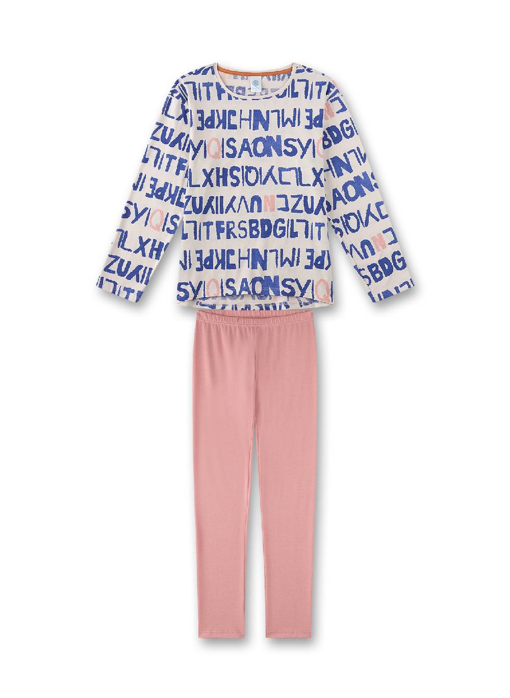 Sanetta Mädchen-Schlafanzug Beige