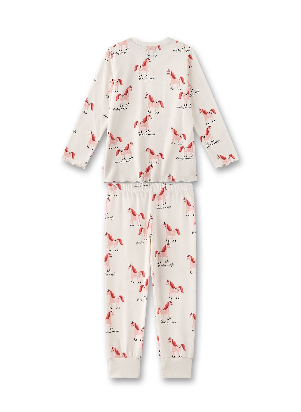 Sanetta Mädchen-Schlafanzug Beige