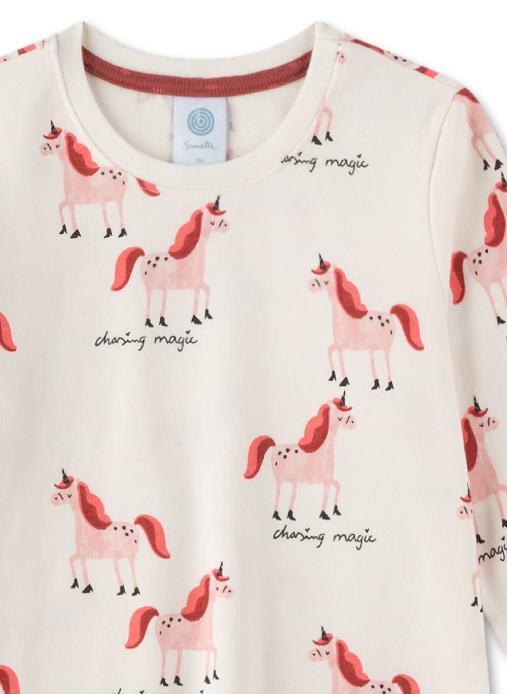 Sanetta Mädchen-Schlafanzug Beige