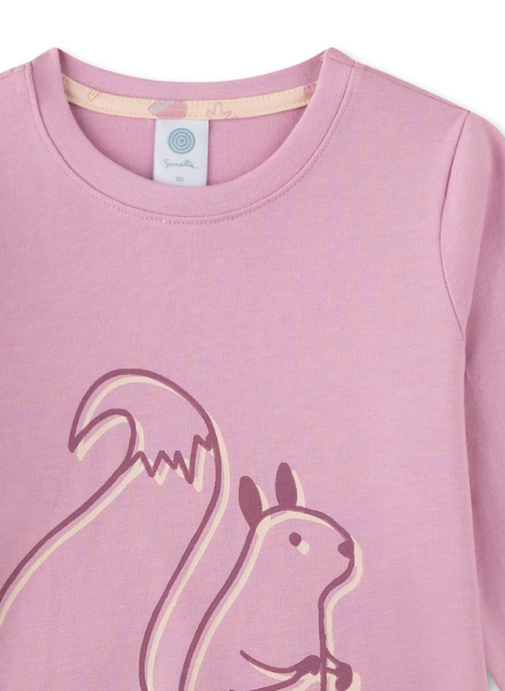 Sanetta Mädchen-Schlafanzug Beige