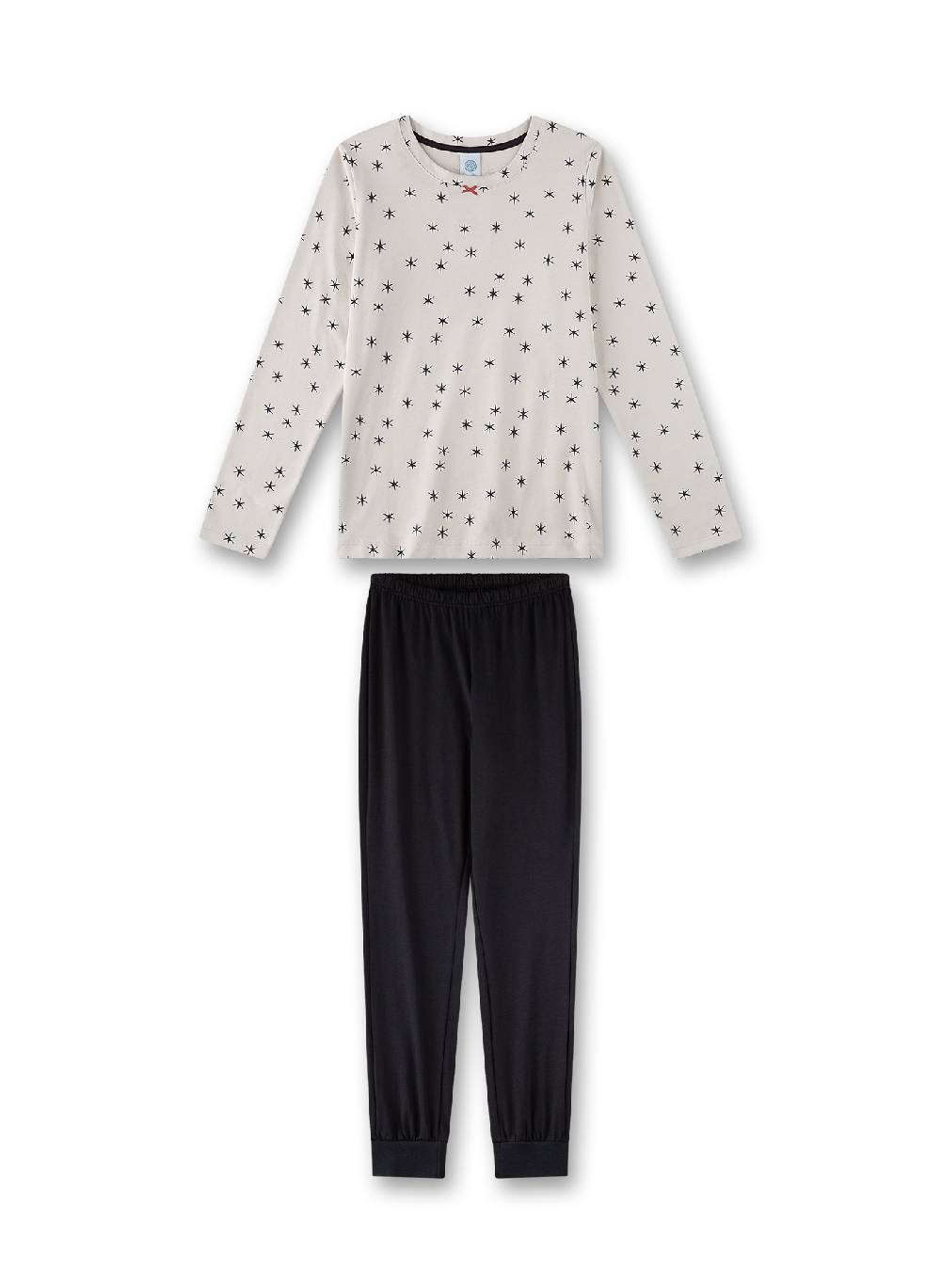 Sanetta Mädchen-Schlafanzug Beige