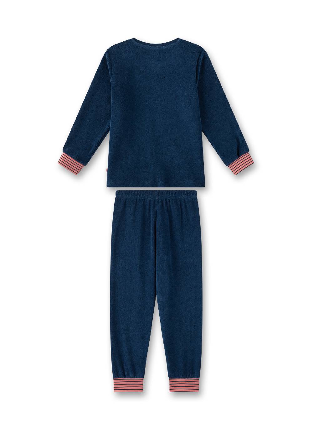 Sanetta Mädchen-Schlafanzug Blau Aus Nicki