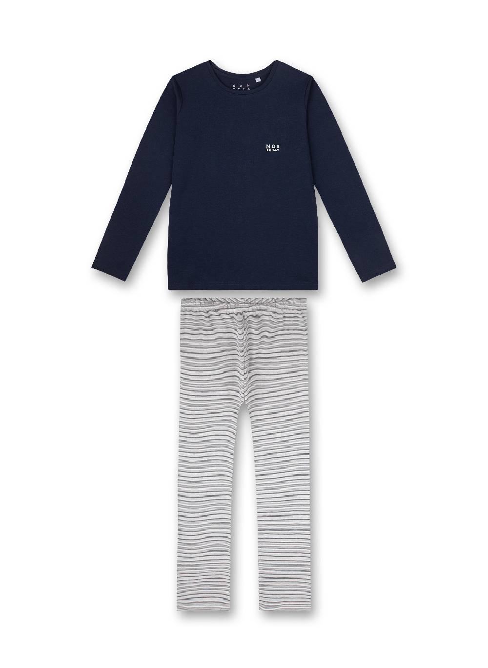 Sanetta Mädchen-Schlafanzug Dunkelblau