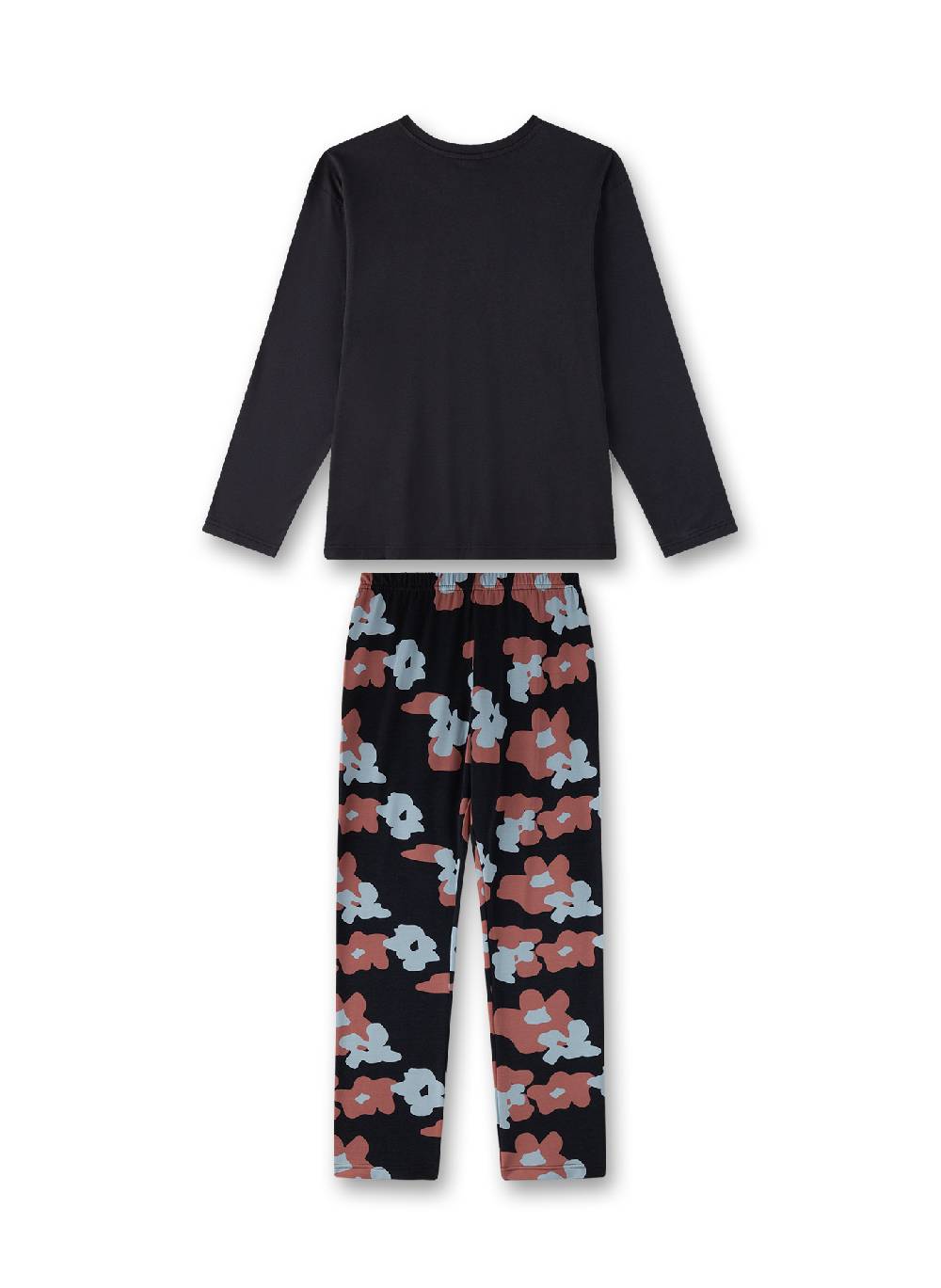 Sanetta Mädchen-Schlafanzug Dunkelgrau