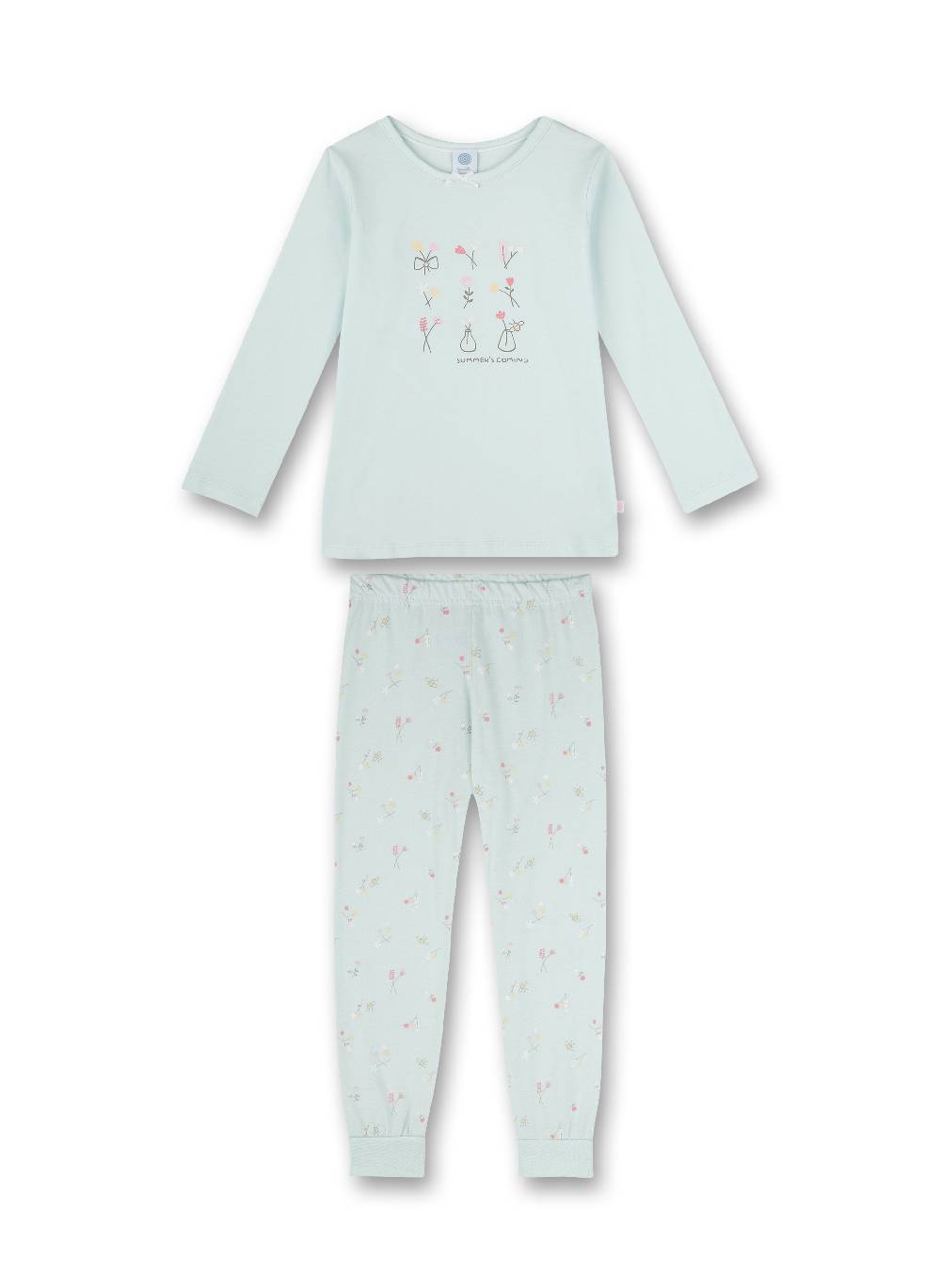 Sanetta Mädchen-Schlafanzug Hellblau