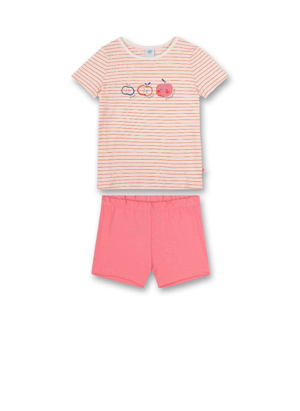 Sanetta Mädchen-Schlafanzug kurz Beige