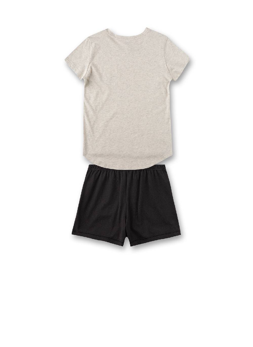 Sanetta Mädchen-Schlafanzug Kurz Beigemelange