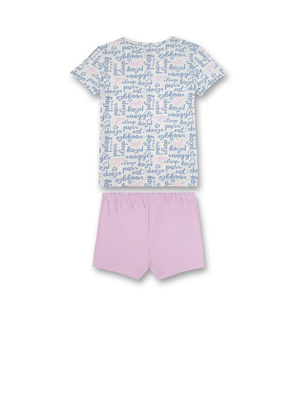 Sanetta Mädchen-Schlafanzug Kurz Blau