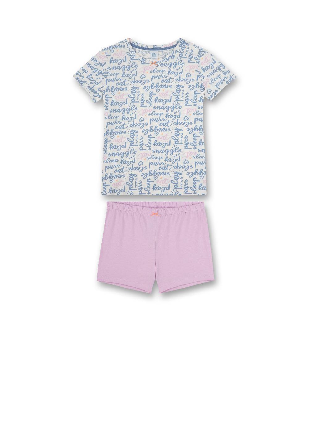 Sanetta Mädchen-Schlafanzug kurz Blau