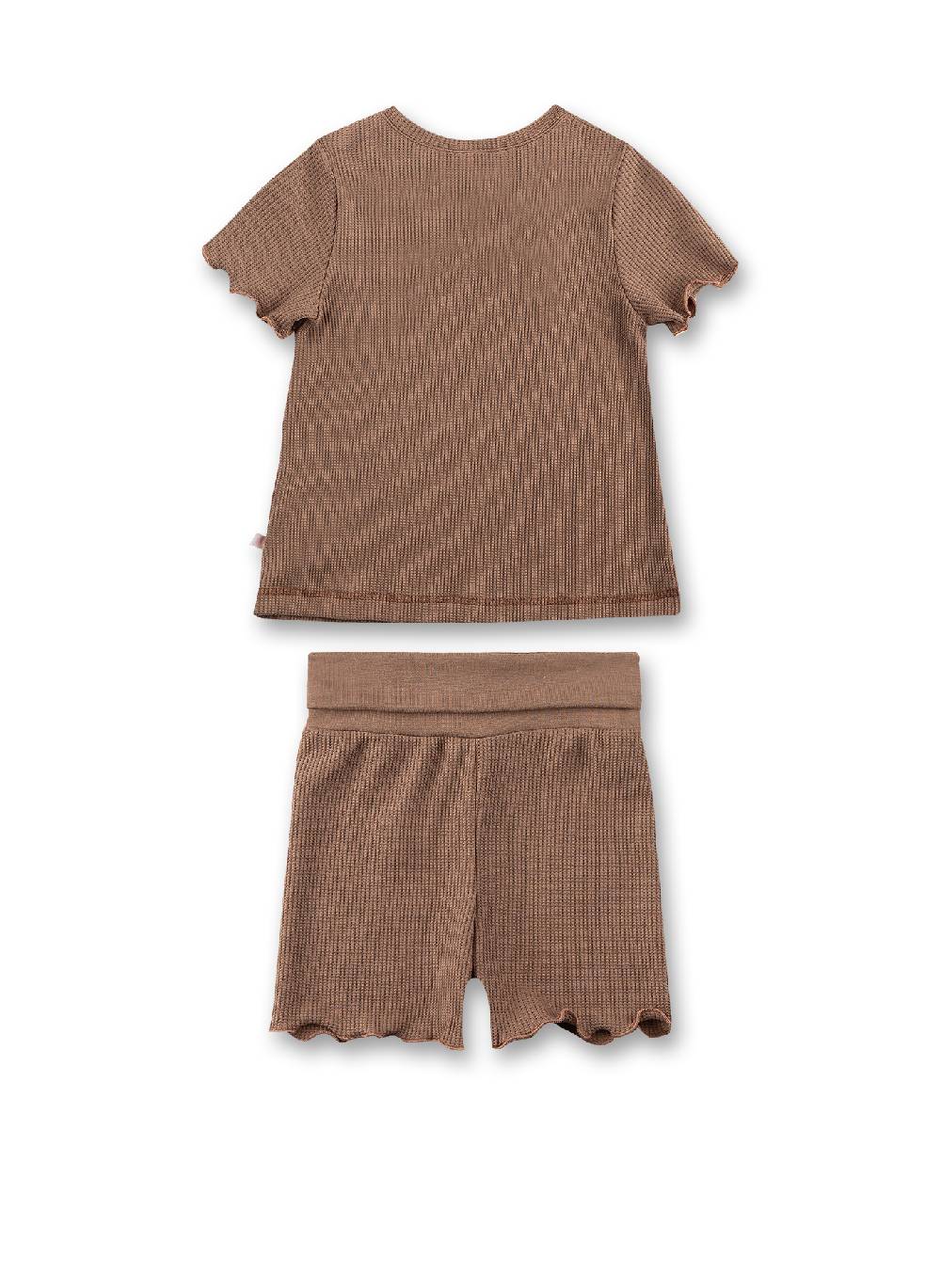 Sanetta Mädchen-Schlafanzug Kurz Braun