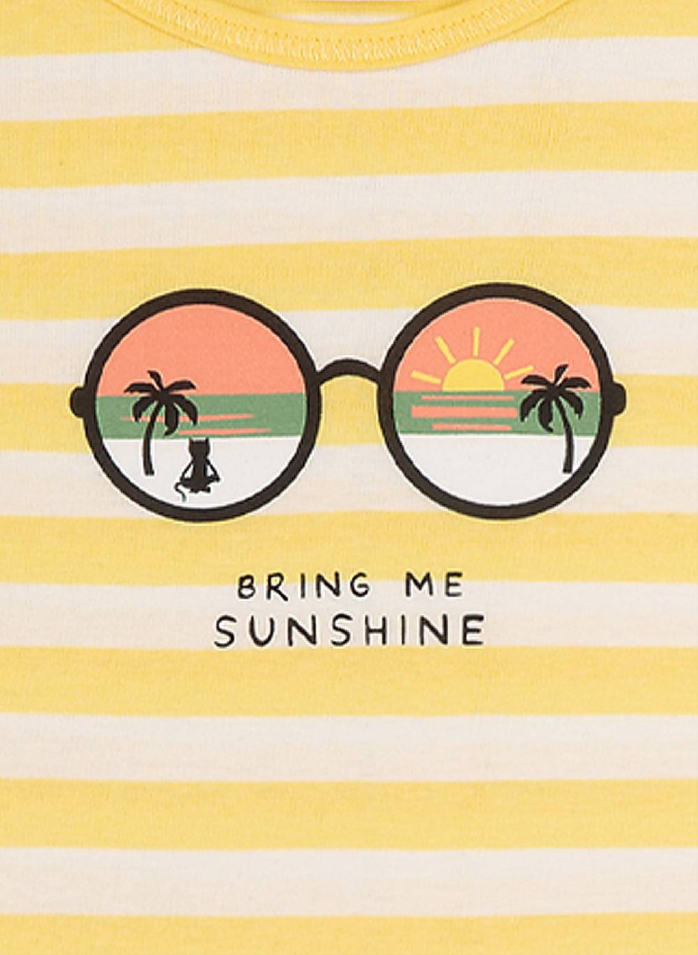 Sanetta Mädchen-Schlafanzug Kurz Gelb