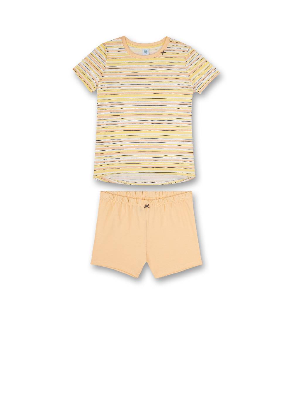 Sanetta Mädchen-Schlafanzug kurz Gelb