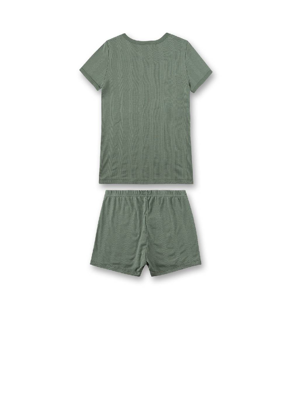 Sanetta Mädchen-Schlafanzug Kurz Grün