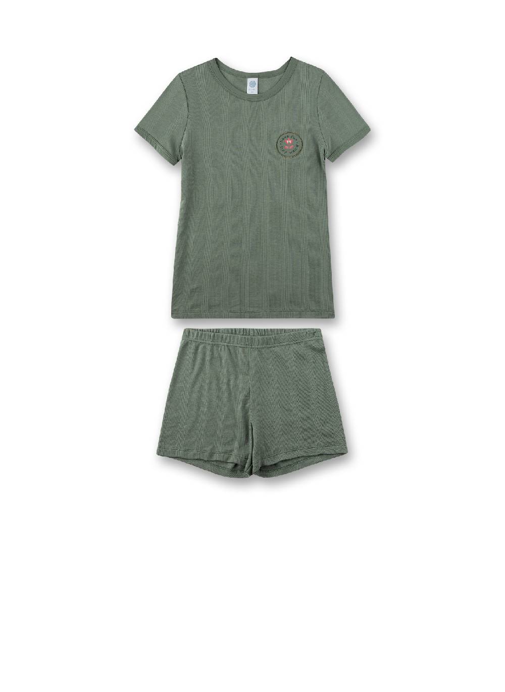 Sanetta Mädchen-Schlafanzug kurz Grün