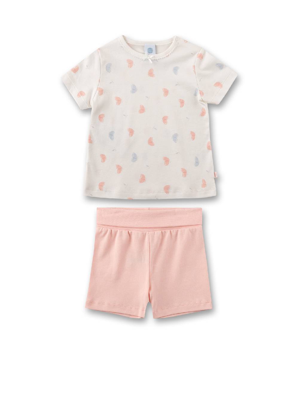 Sanetta Mädchen-Schlafanzug kurz Off-White