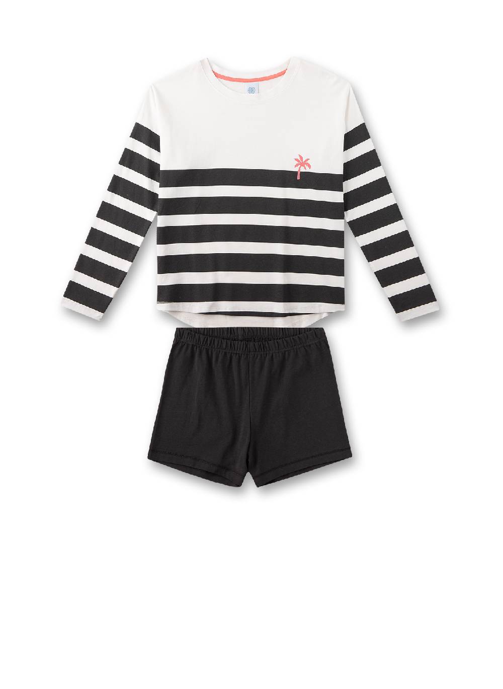 Sanetta Mädchen-Schlafanzug kurz Off-White