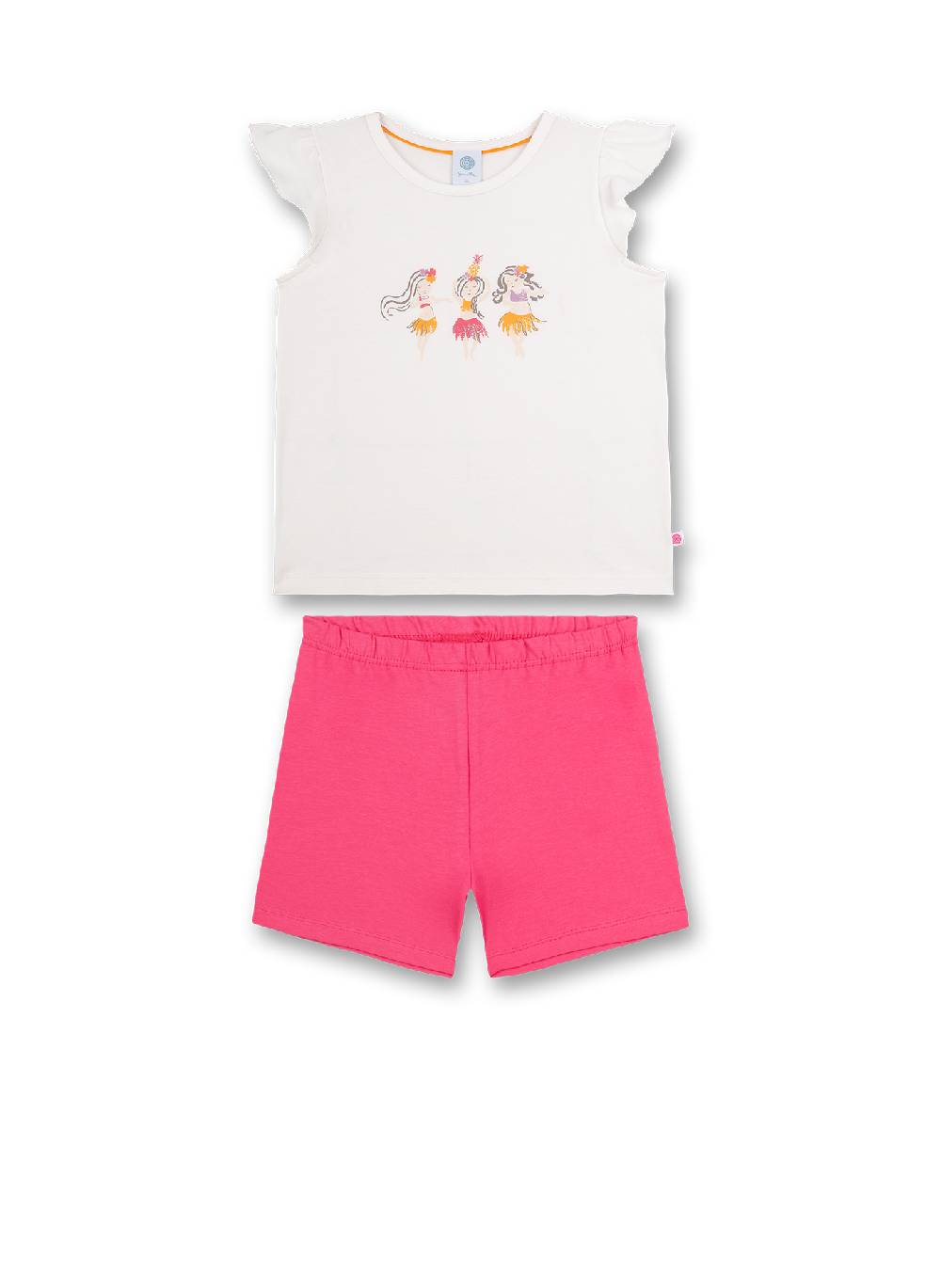 Sanetta Mädchen-Schlafanzug kurz Off-White