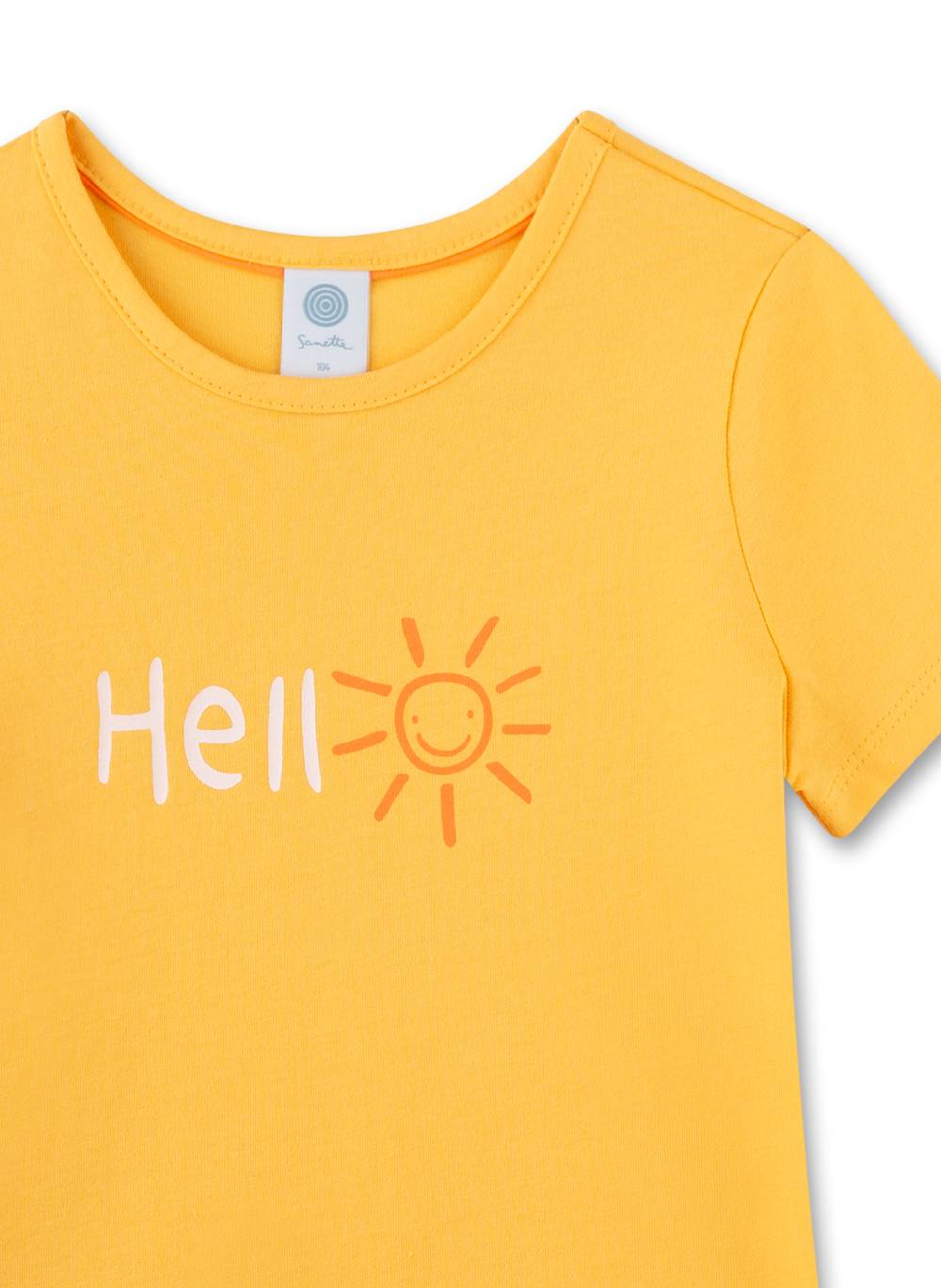 Sanetta Mädchen-Schlafanzug Kurz Orange