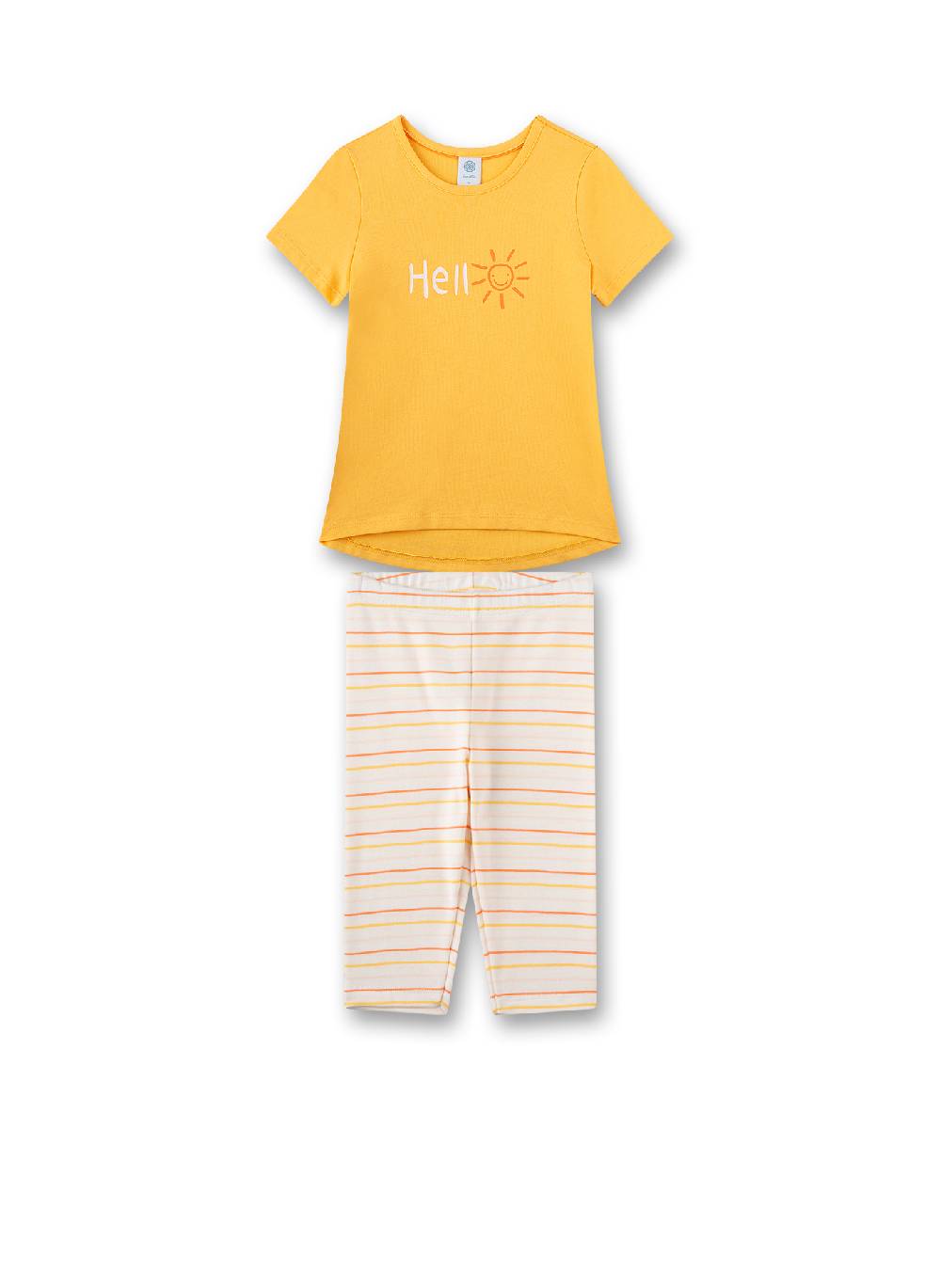 Sanetta Mädchen-Schlafanzug kurz Orange