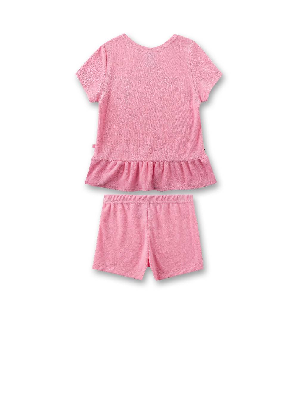 Sanetta Mädchen-Schlafanzug Kurz Rosa Aus Frottee