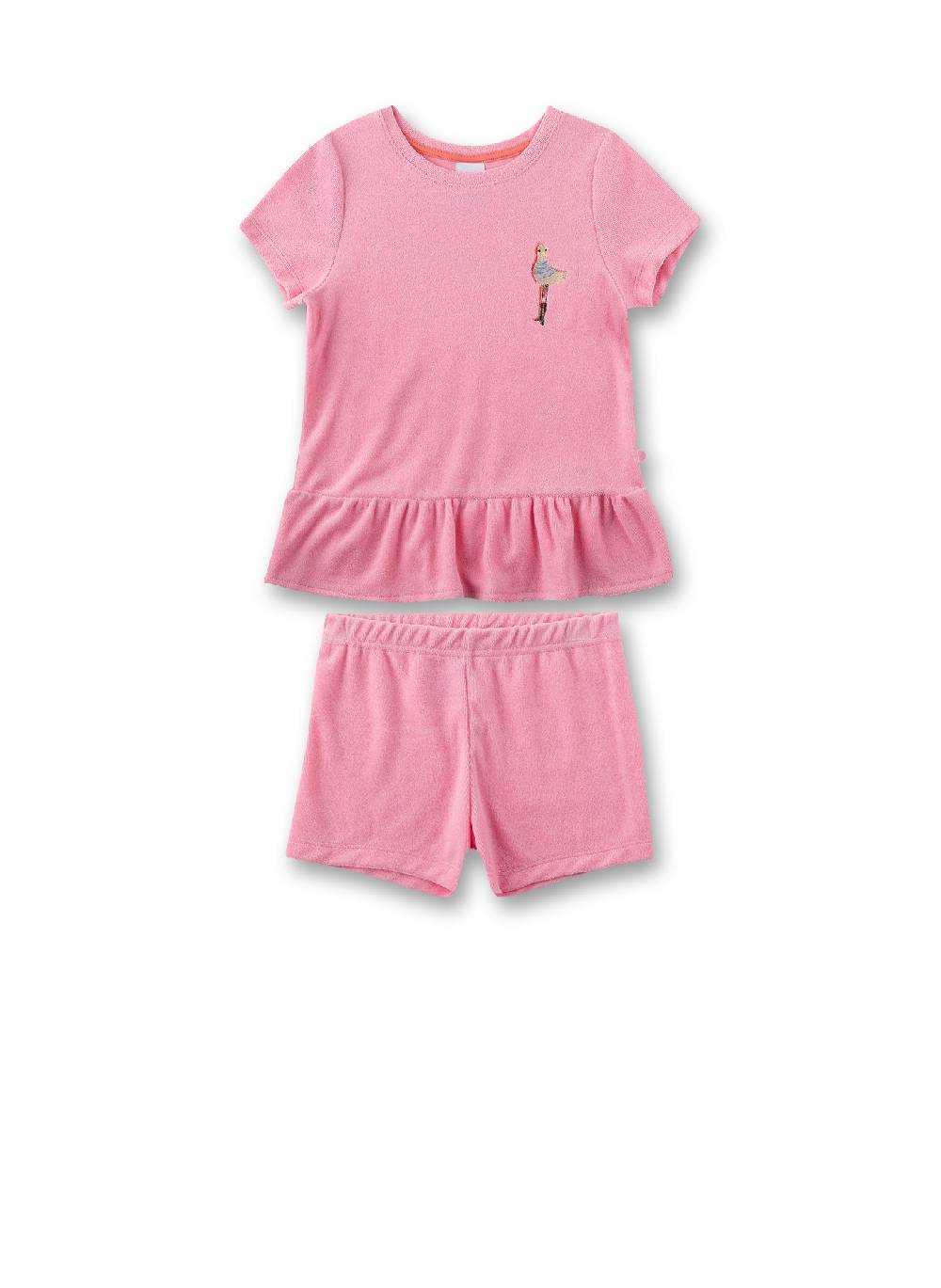 Sanetta Mädchen-Schlafanzug kurz Rosa aus Frottee