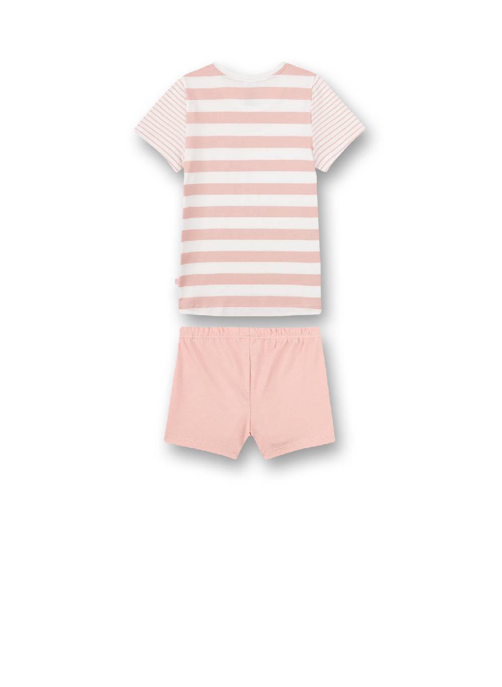 Sanetta Mädchen-Schlafanzug Kurz Rosa Ringel