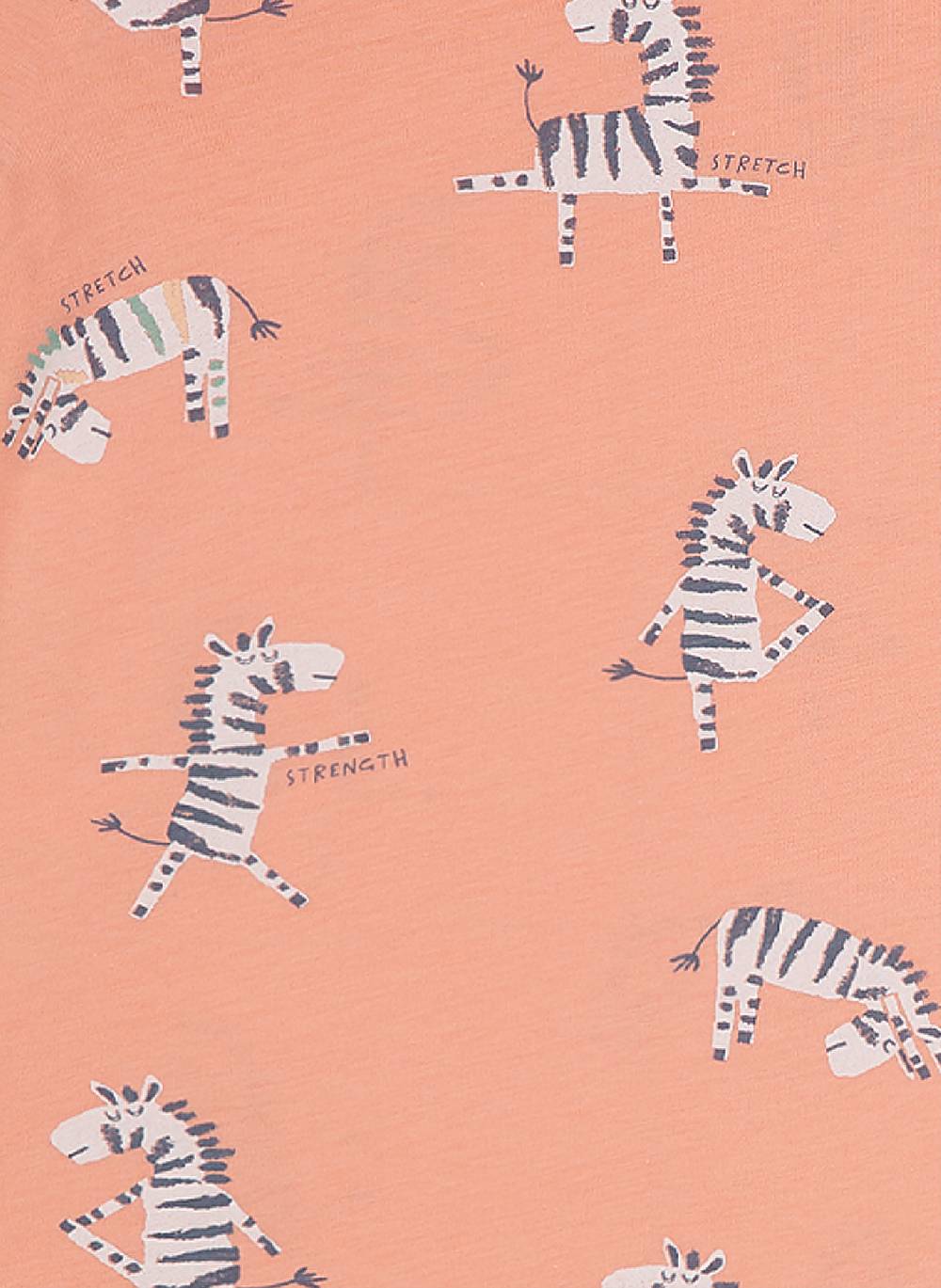 Sanetta Mädchen-Schlafanzug Kurz Rosa Yoga Safari