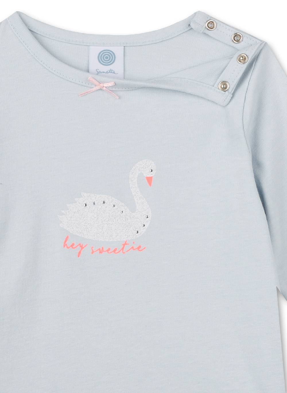 Sanetta Mädchen-Schlafanzug Lang Blau