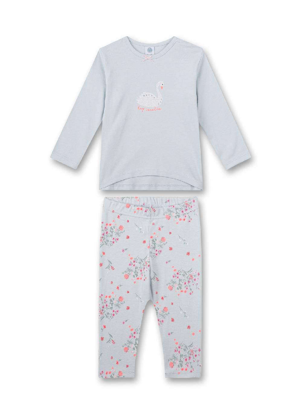 Sanetta Mädchen-Schlafanzug lang Blau