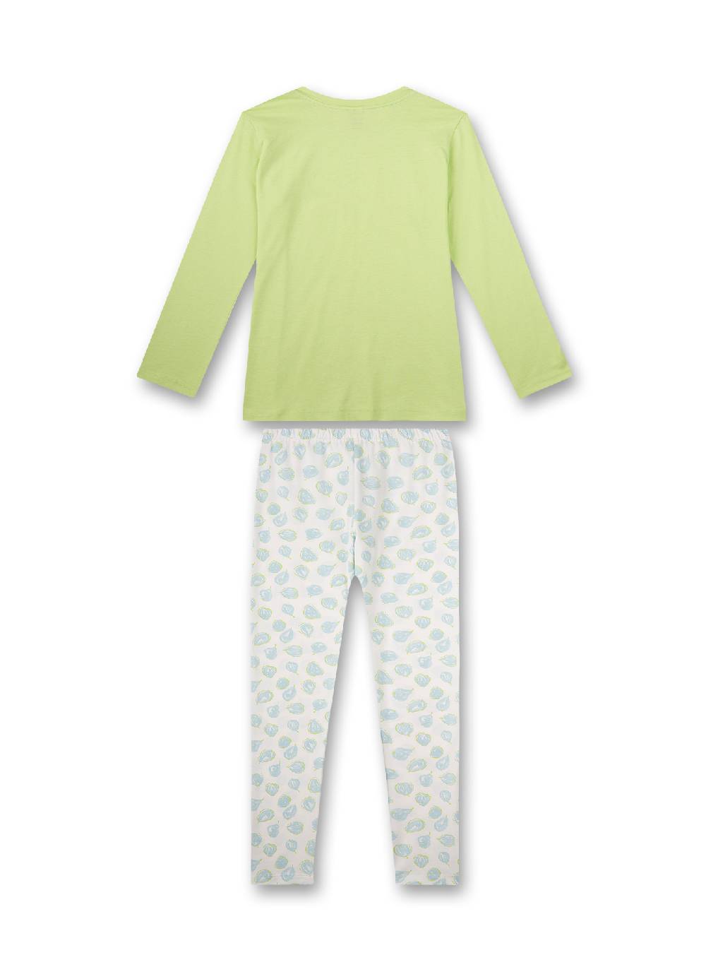 Sanetta Mädchen-Schlafanzug Lang Grün