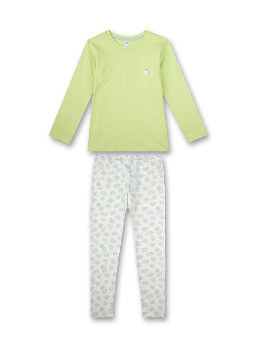 Sanetta Mädchen-Schlafanzug lang Grün