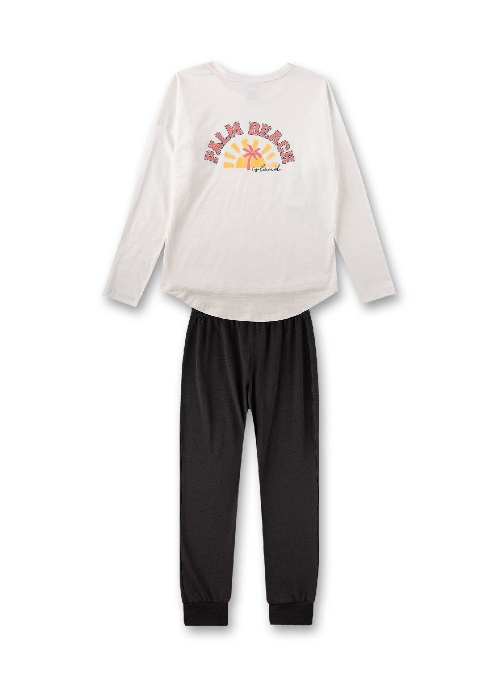 Sanetta Mädchen-Schlafanzug Off-White