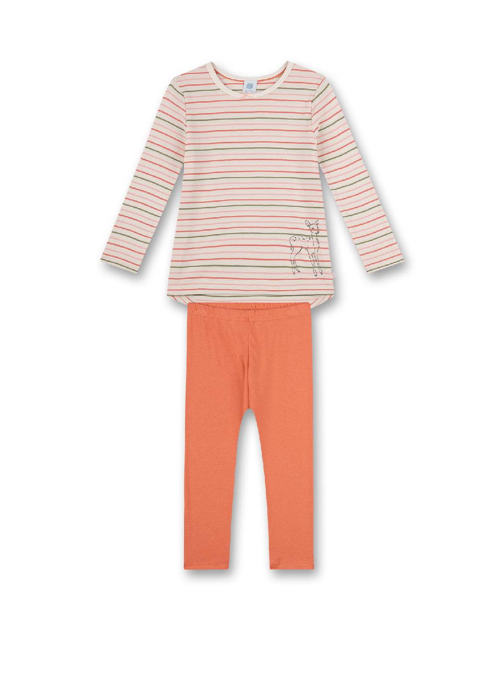 Sanetta Mädchen-Schlafanzug Off-White