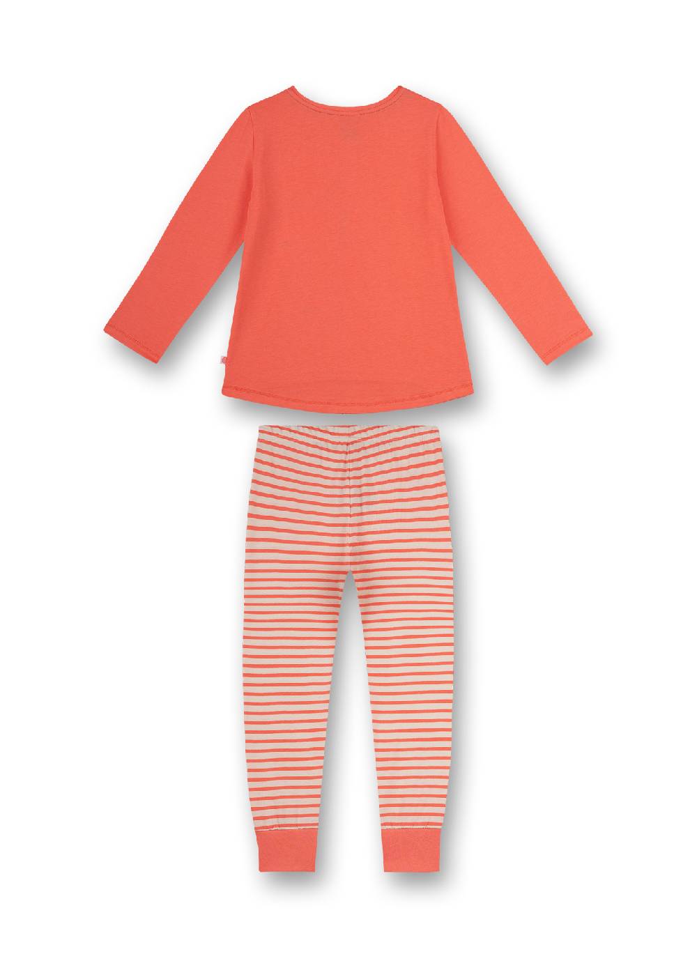 Sanetta Mädchen-Schlafanzug Orange Flashy Horse