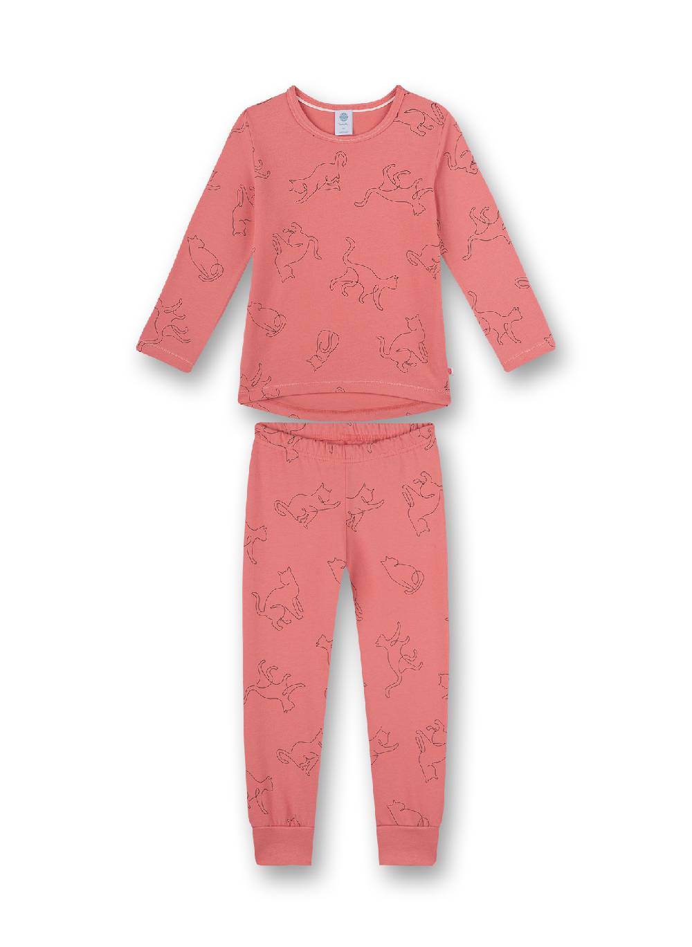 Sanetta Mädchen-Schlafanzug Rosa Fancy Cat