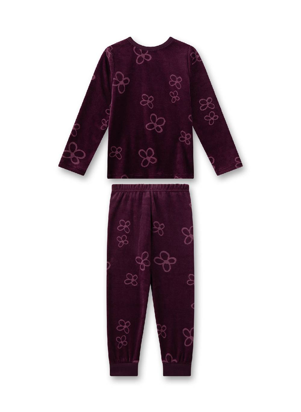 Sanetta Mädchen-Schlafanzug Rot Aus Nicki